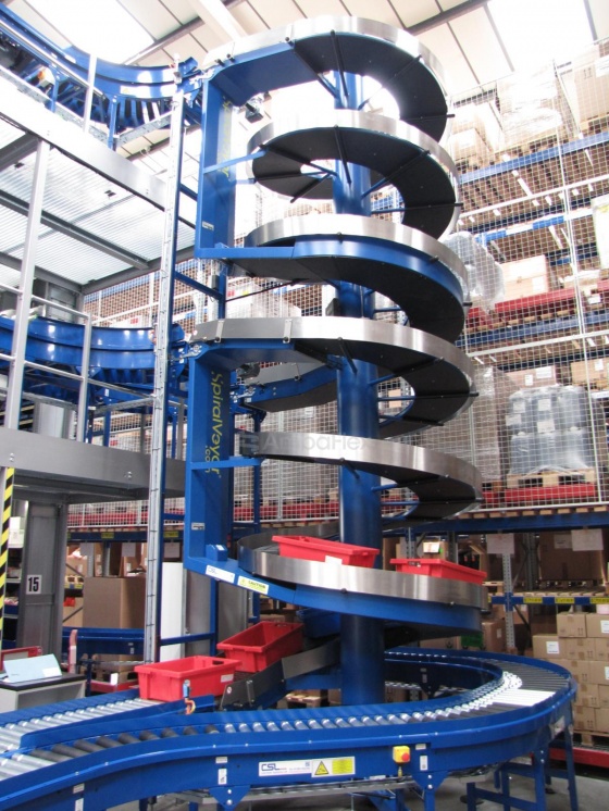 All-purpose spiral conveyor for medium to large products